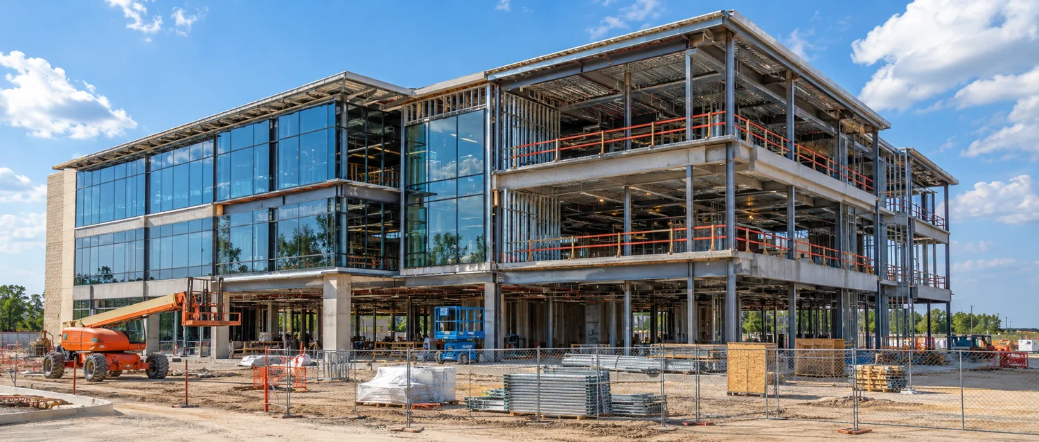 Illustrative commercial buildings — under construction