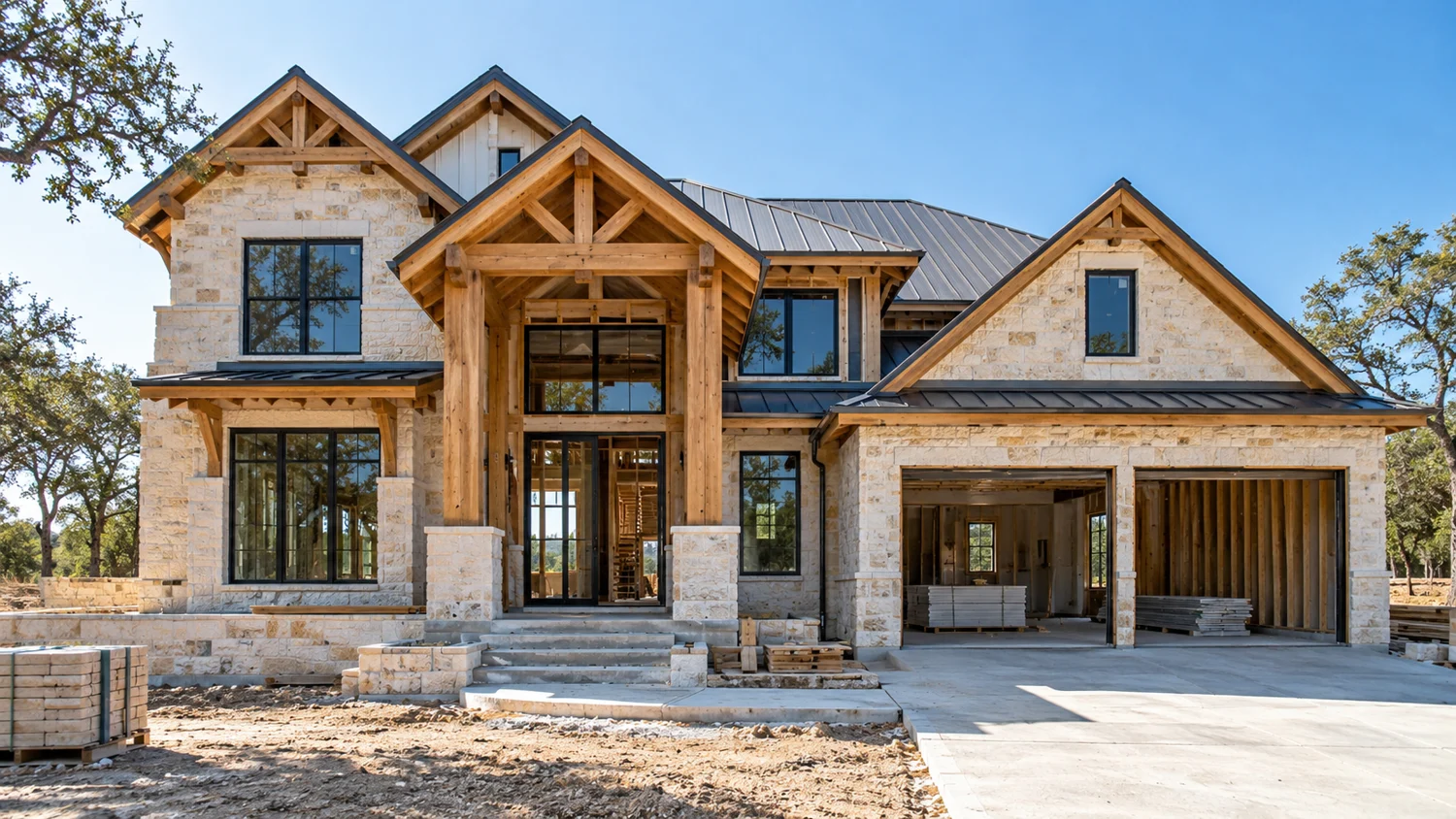 Illustrative custom homes — under construction