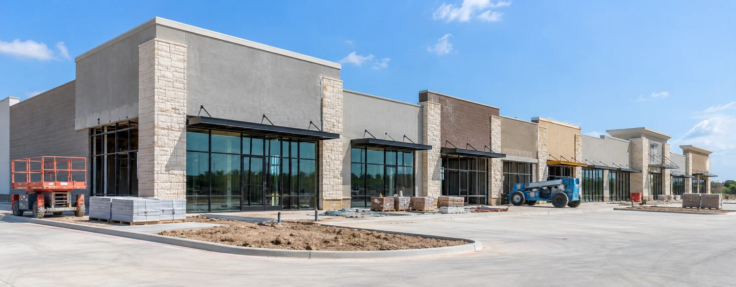 Illustrative retail plazas — under construction